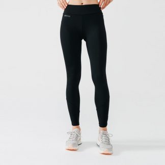 Run warm women's running tights - black